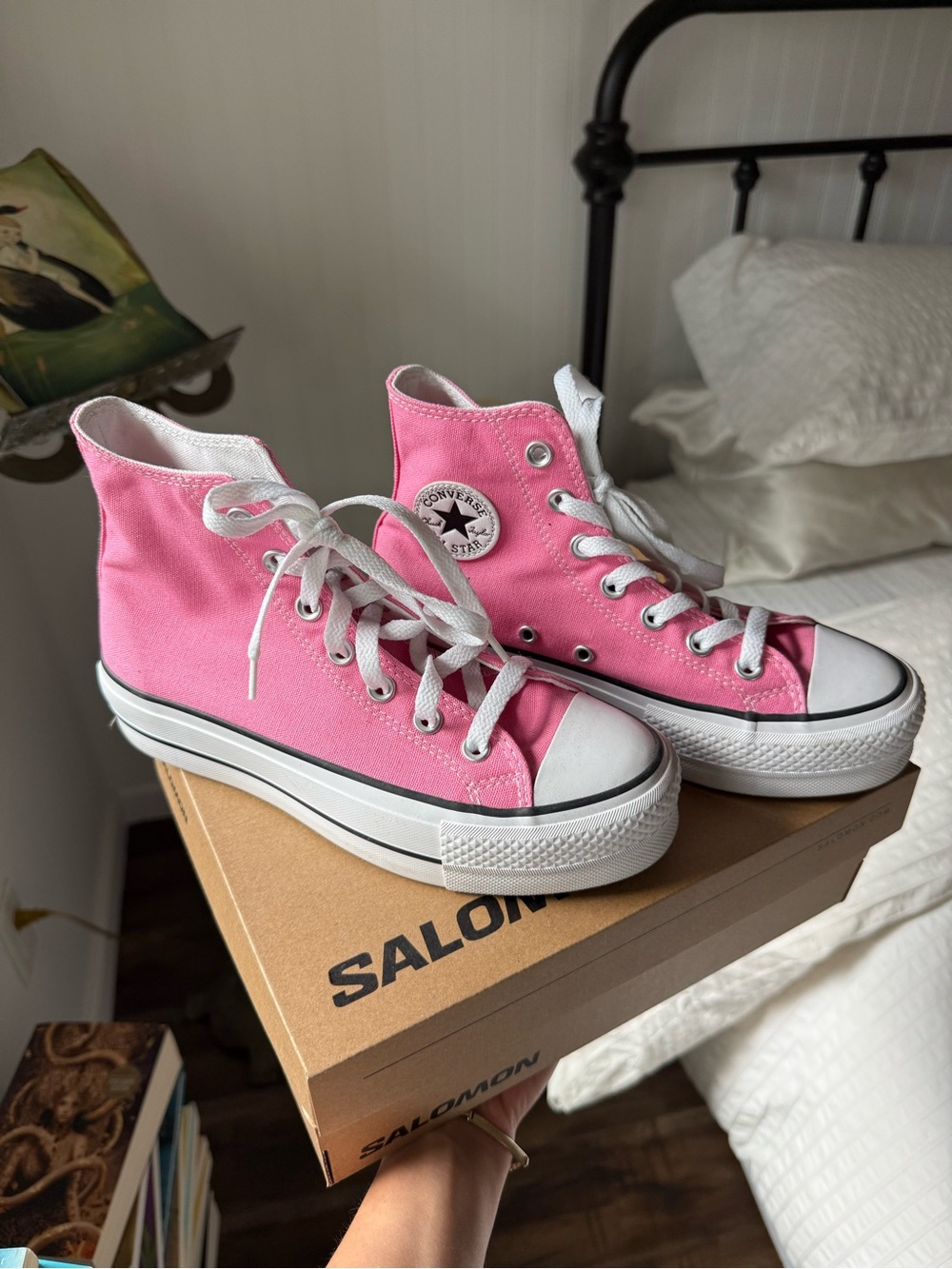 Converse Pink High-Top Platform Sneakers